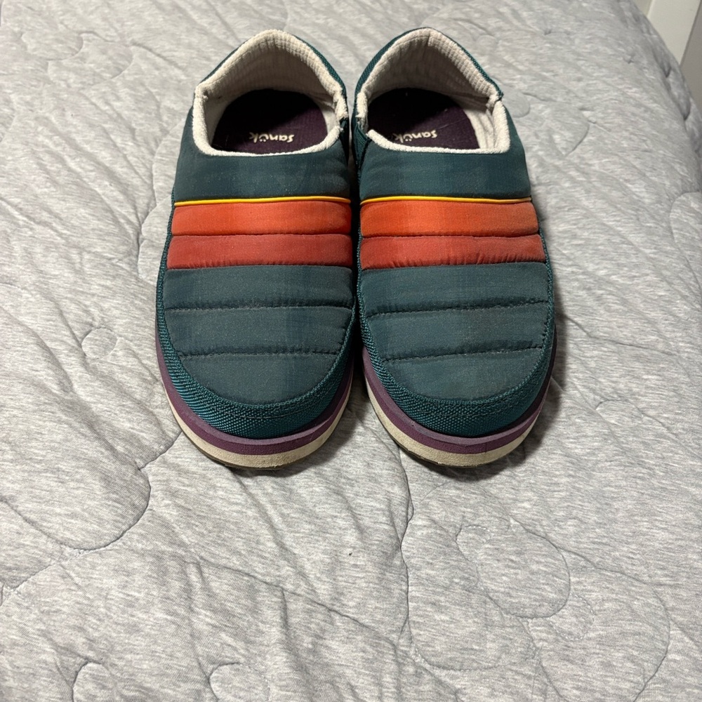 Sanuk Teal and Orange Men's Shoes